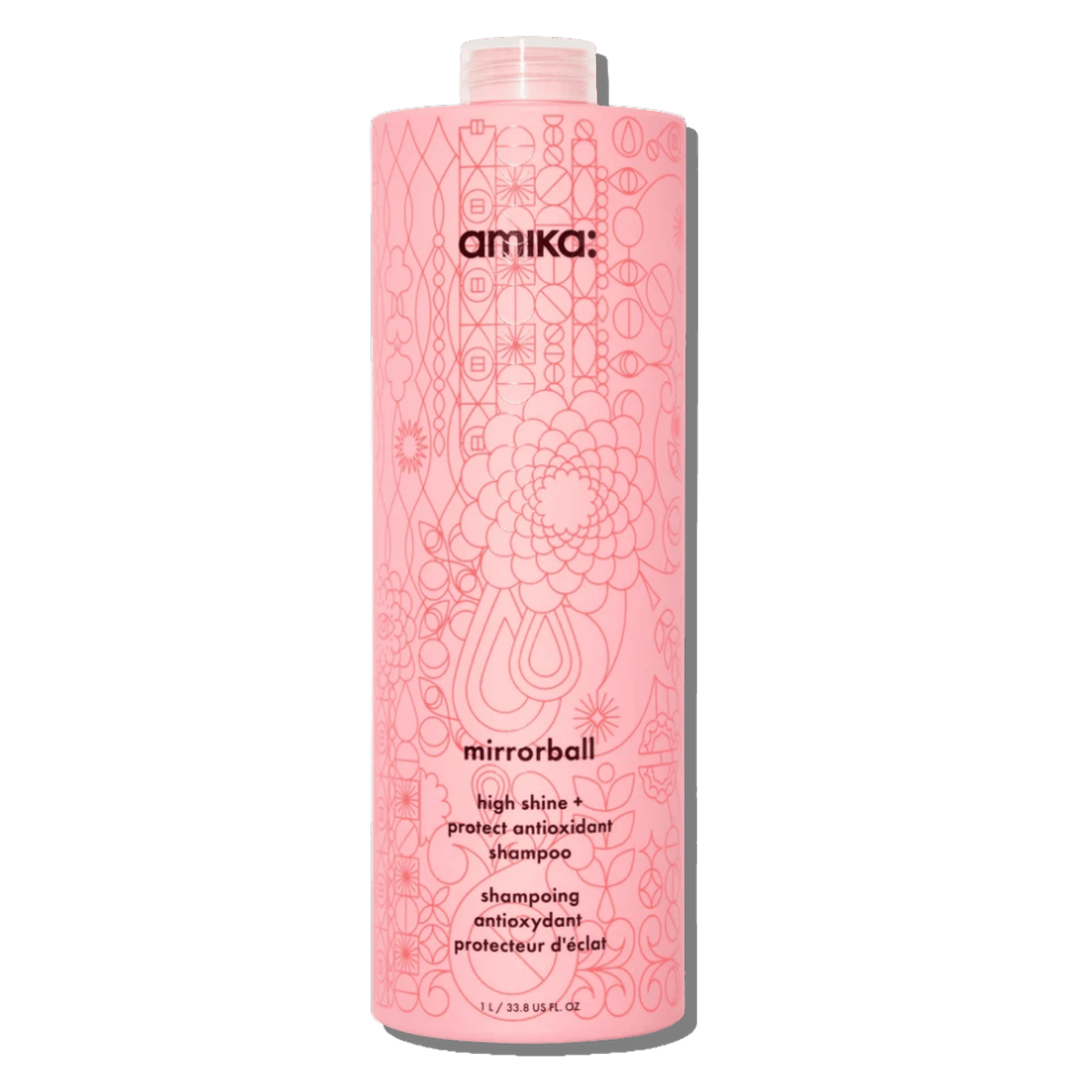 Amika Shampooing Antioxydant Mirrorball – Cheveux Fins à Moyens 1 L