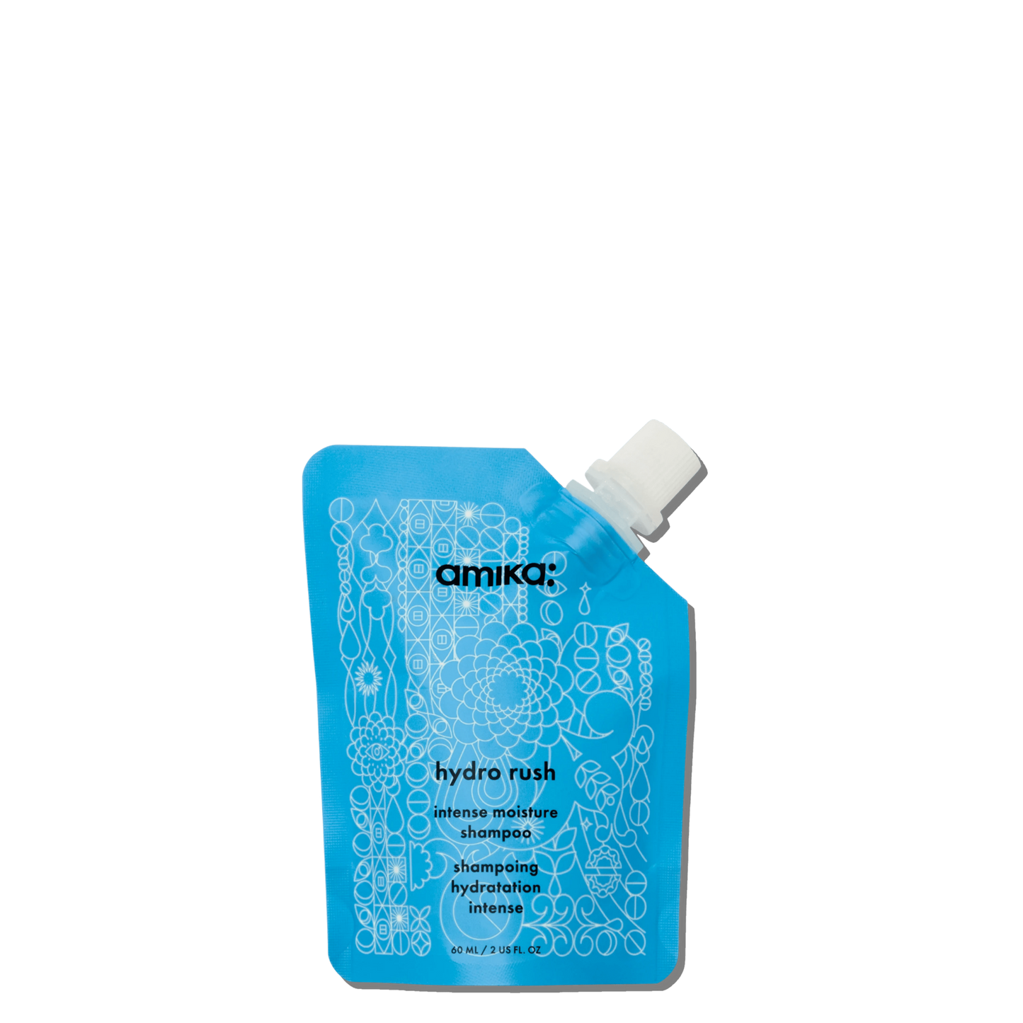 Amika Shampooing Hydratant Hydro Rush – Cheveux Secs 60 ml