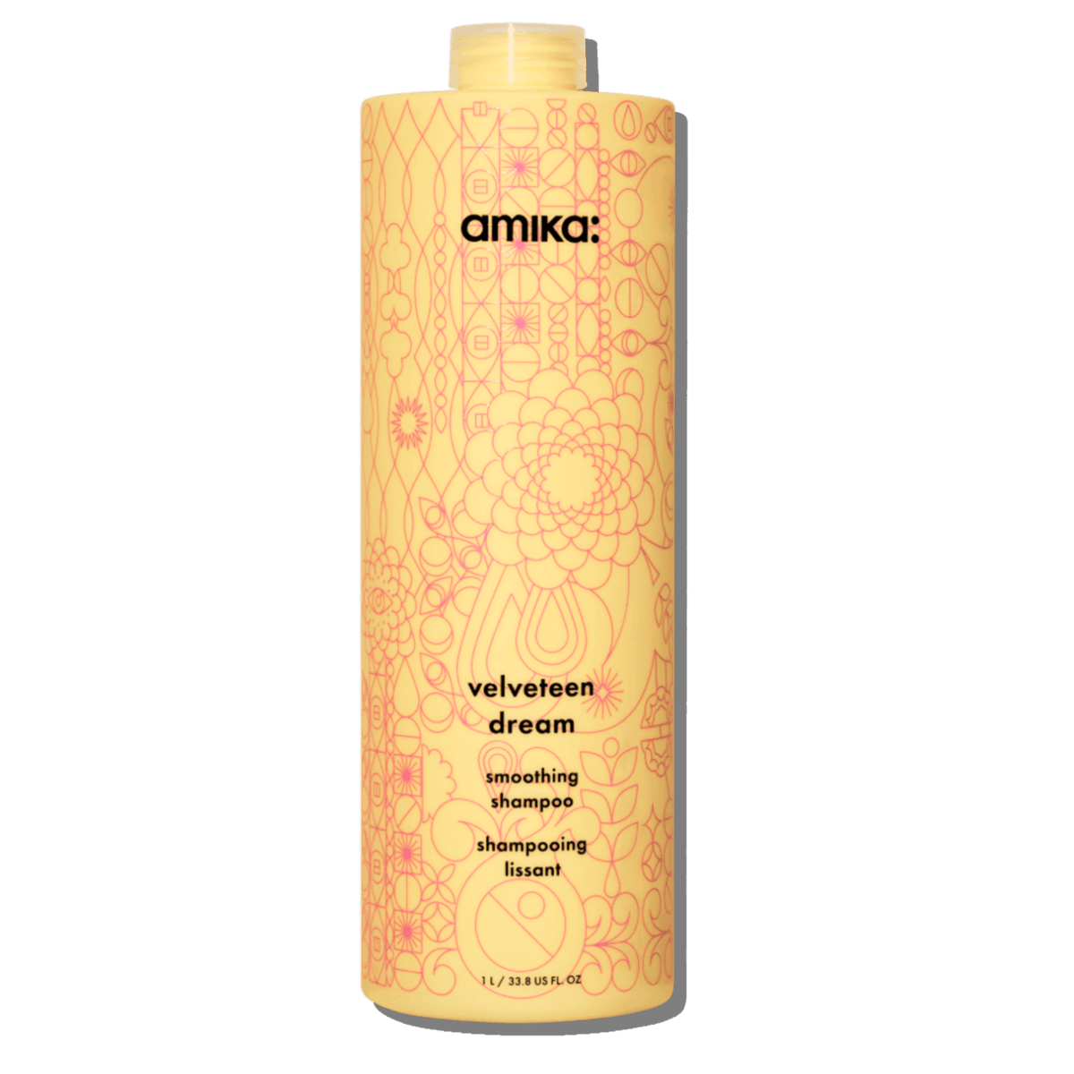 Amika Shampooing Lissant Velveteen Dream – Cheveux Épais & Frisés 1 L