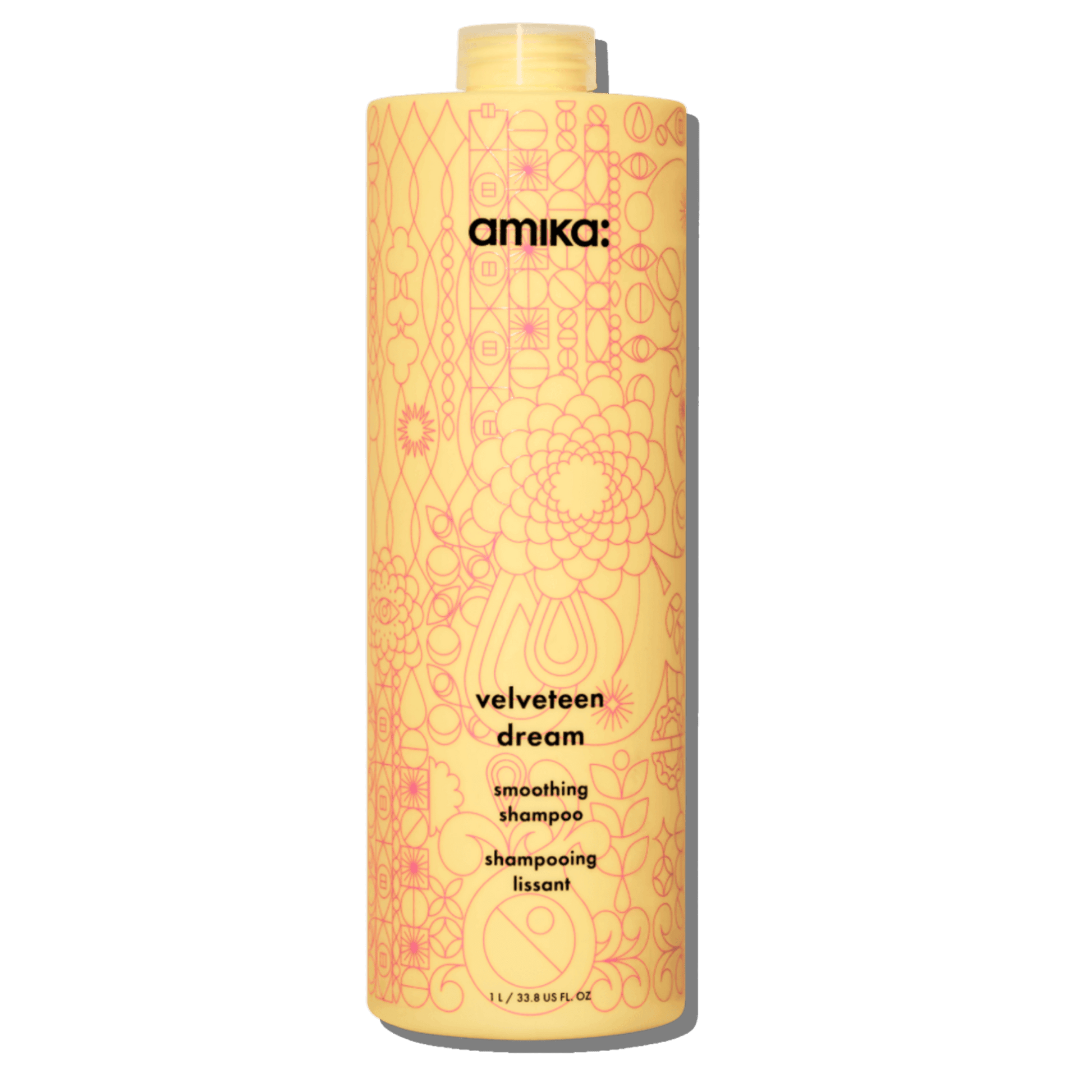 Amika Shampooing Lissant Velveteen Dream – Cheveux Épais & Frisés 1 L