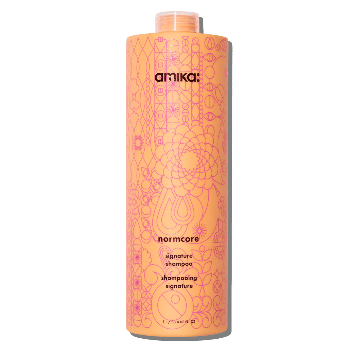 Amika Shampooing Nourrissant Normcore – Tous Types de Cheveux 1 L
