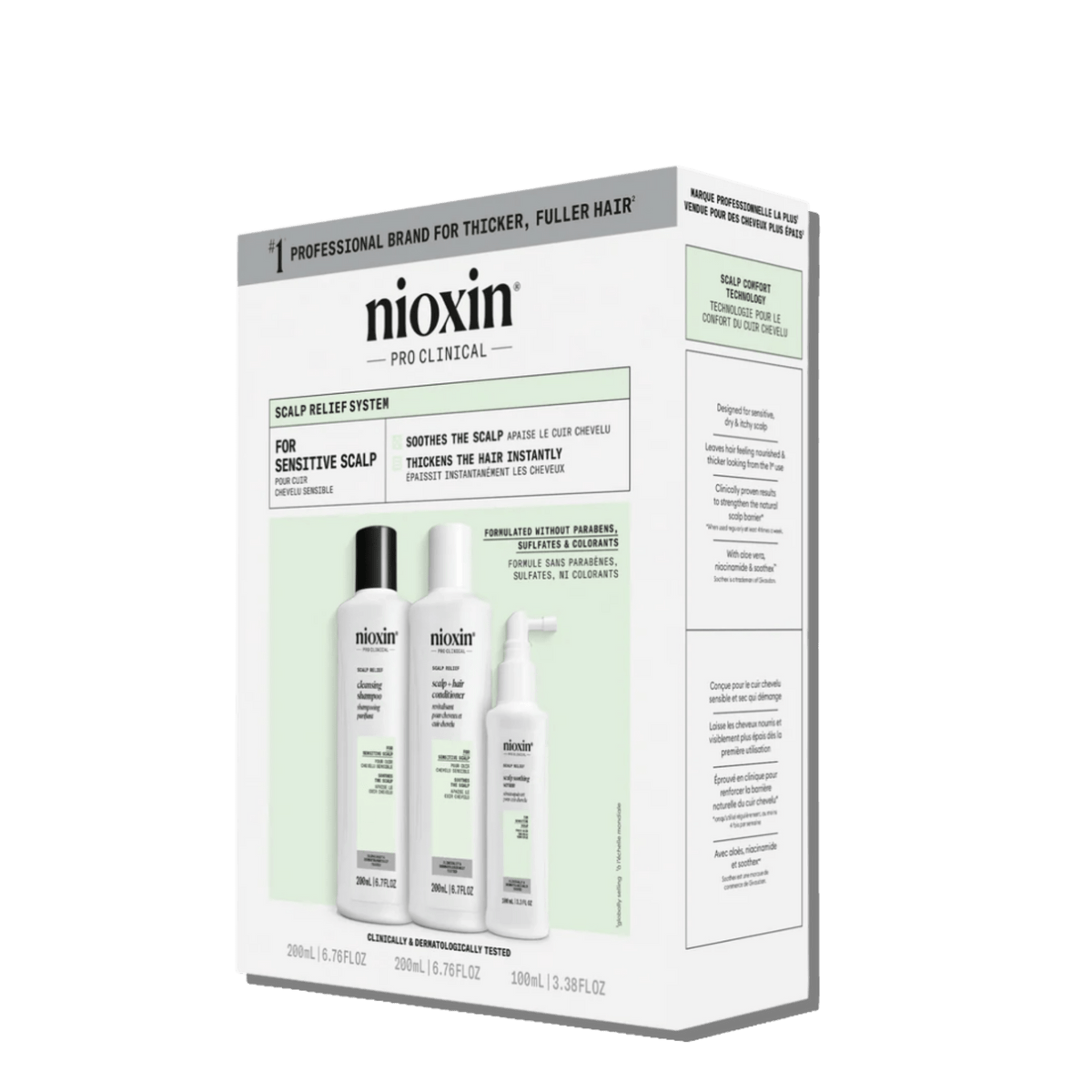 Nioxin Coffret Scalp Relief – Shampooing, Conditionneur & Sérum Cuir Chevelu Sensible