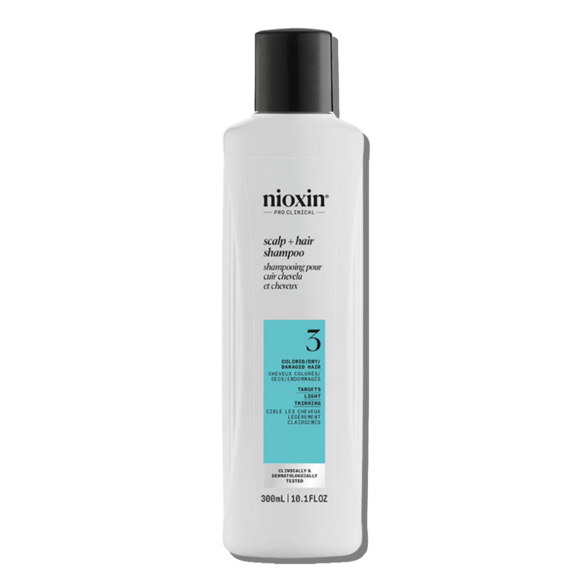 Nioxin Shampooing Fortifiant System 3 – Cheveux Colorés en Amincissement 300 ml