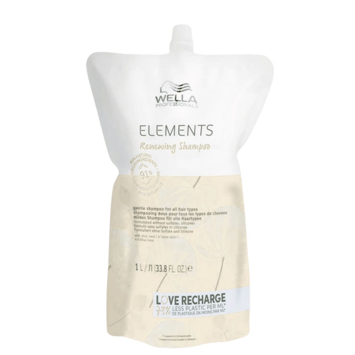 Wella Shampooing Doux Elements – Tous Types de Cheveux 1 L