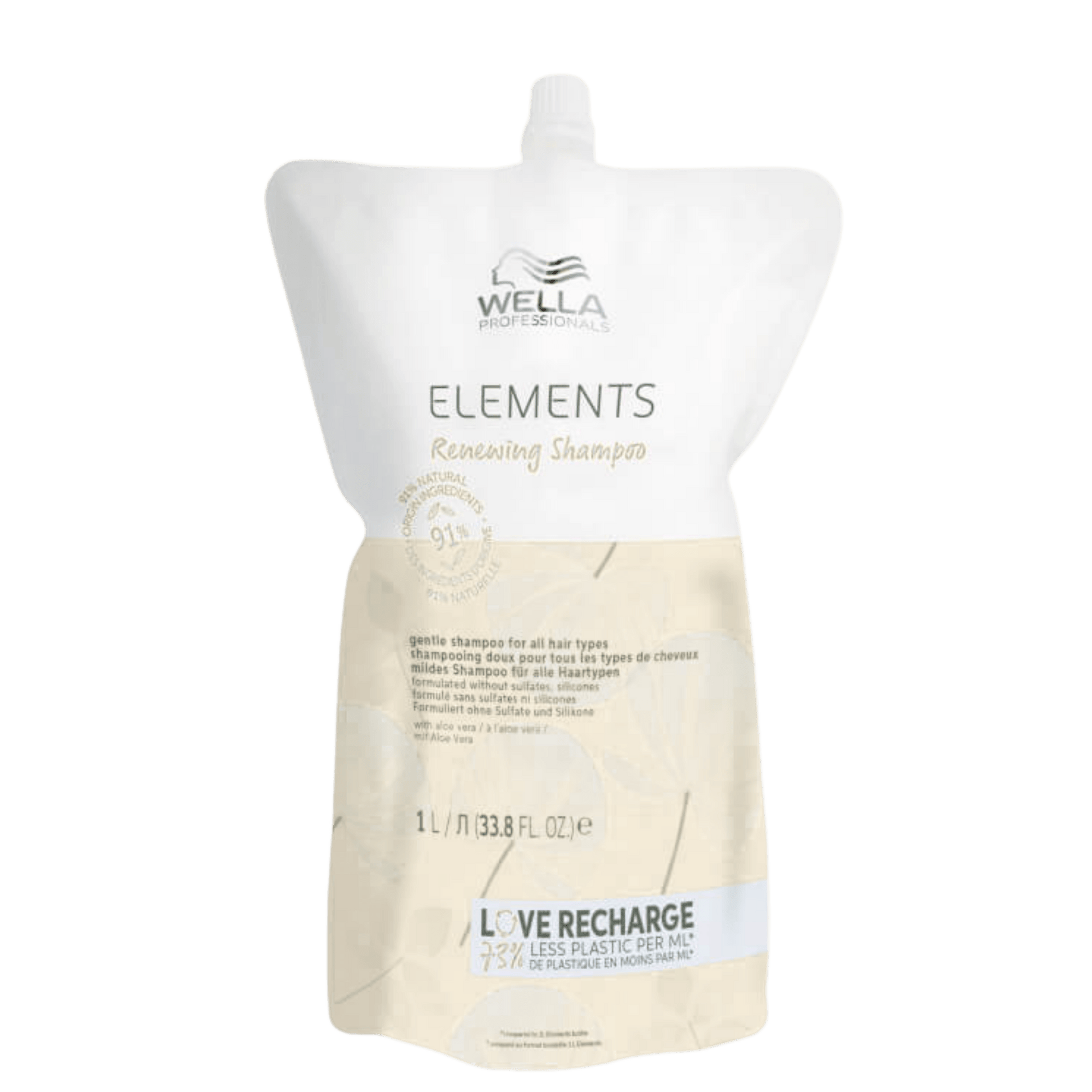 Wella Shampooing Doux Elements – Tous Types de Cheveux 1 L